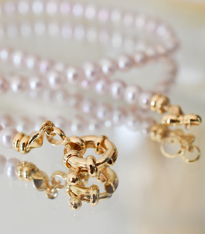 Chocker Perlas Rosa
