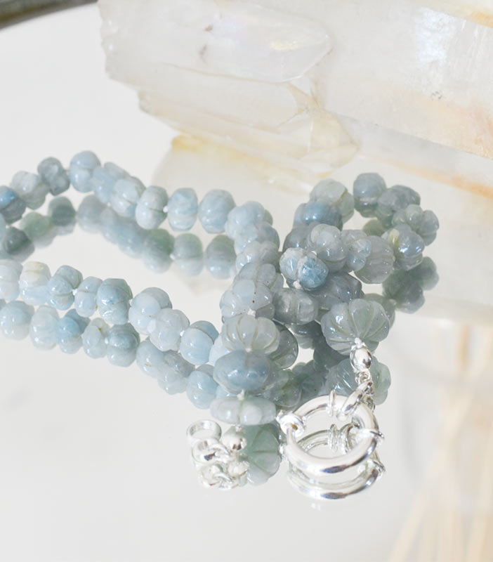 Collar Rocha Aguamarina