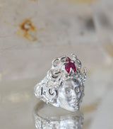 Anillo Medusa Turmalina Talla 12