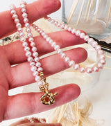 Chocker Perlas Rosa