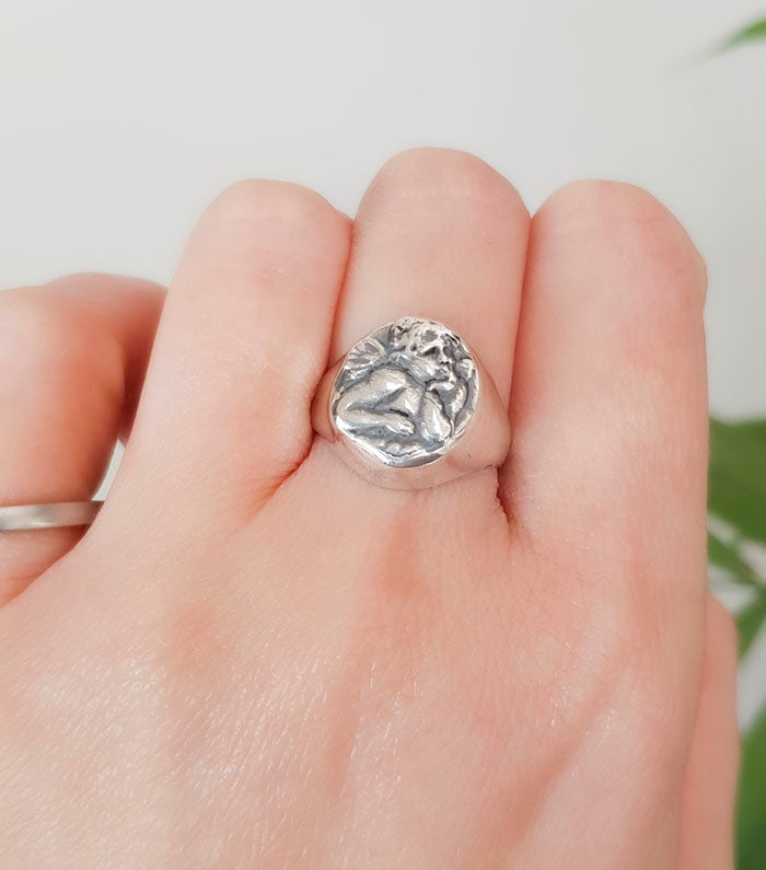 Anillo Sello Angel