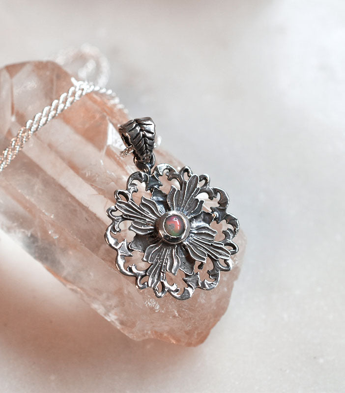 Antique Rosette Necklace