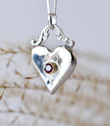 Collar Corazón Rubi