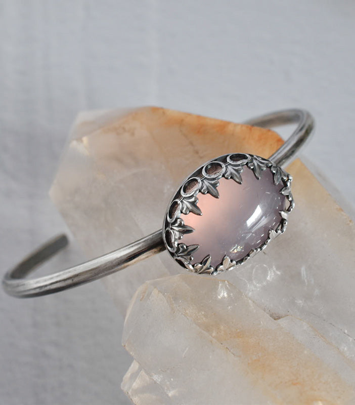 Pulsera Decadent en Cuarzo Rosa