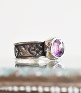 Amethyst Iris Ring