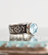 Anillo Iris Aguamarina