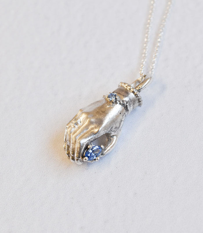 Blue Jeweled Hand